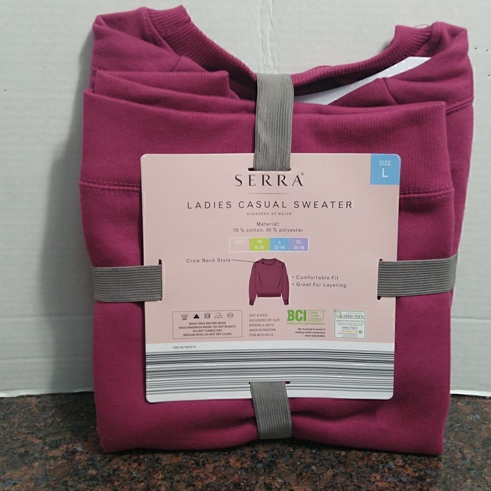 Serra Casual Sweater...NWT Size L (MEDIUM IS ALSO AVAILABLE UPON REQUEST)